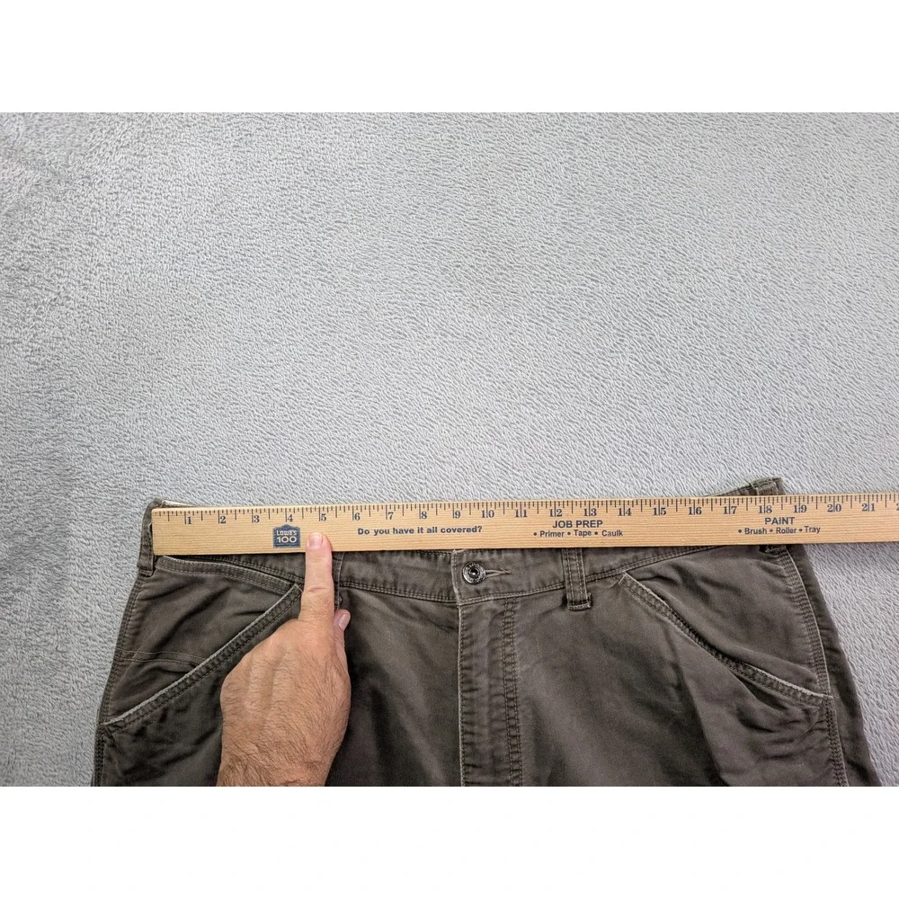 J.Crew Quality Workwear Carpenter Pants Mens 38x32 Green Cotton Utility 820